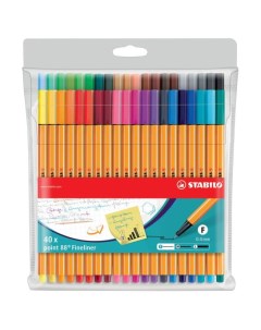 Капиллярная ручка линер для скетчинга 0 4мм Point 88 40 цветов Stabilo