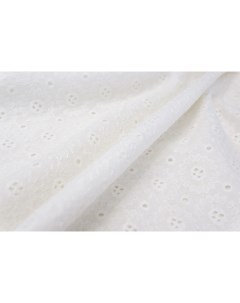 Ткань 17959 хлопок шитье белый с цветами 100x135 см Unofabric