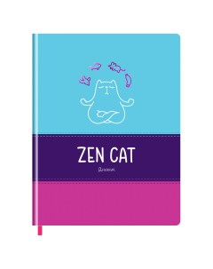 Дневник 1 11 кл 48л твердый Zen cat комбинированная иск кожа полноцвет Bg