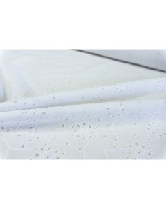Ткань MOA93 O1 хлопок с вышивкой белый с восточными узорами 1 5м 150x130 см Unofabric
