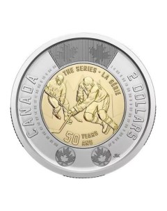 Монета 2 доллара 50 лет суперсерии СССР Канада 2022 UNC Mon loisir