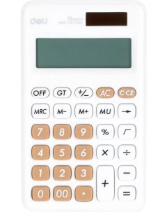 Калькулятор карманный EM120WHITE белый 12 разрядный 118x70x11мм Deli