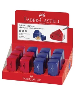 Точилка ручная Sleeve Mini с контейнером красная синяя 182711 12шт Faber-castell