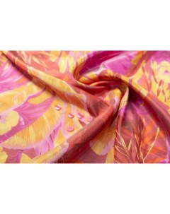 Ткань AL8099 O Вискоза розово оранжевые цветы Ткань для шитья 2 27м 227x132 см Unofabric