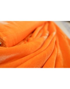 Ткань 2200532698777 O бархат шелк оранжевый 1 3м 130x136 см Unofabric