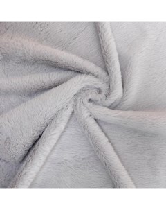 Ткань Мех на трикотажной основе лоскут 100x150см цвет серый Страна карнавалия
