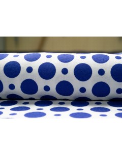 Ткань AL7714 O Хлопок жаккард синие горохи Ткань для шитья 2 75м 275x144 см Unofabric