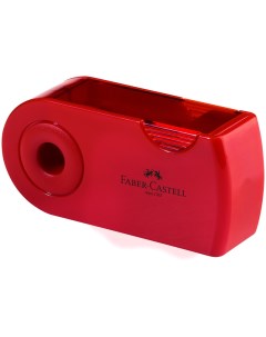 Точилка ручная Sleeve с контейнером красная синяя 182701 12шт Faber-castell