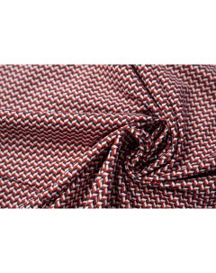 Ткань M03355 O хлопок поплин геометрический принт зигзаги 1 7м 170x155 см Unofabric