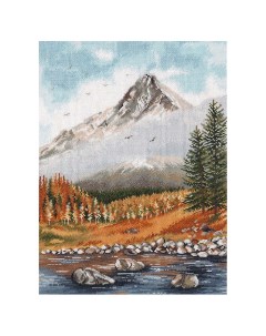 Набор для вышивания Осень в горах 25 35 см Овен