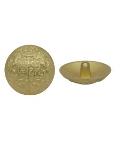 Пуговица Герб 64267 27 мм металл цвет матовое золото 24 шт Протос