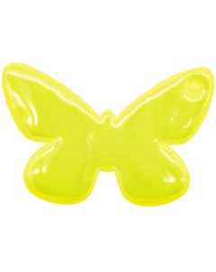 Световозвращатель подвеска Бабочки ПВХ 7 см желто лимонный Aprilsun
