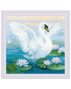 Набор для вышивания Белая лебедь 2133 27x27 см Риолис