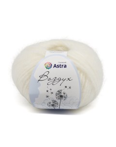 Пряжа для вязания Воздух 50г 140м 03 белый 3 мотка Astra premium