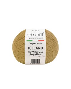 Пряжа для вязания Iceland 50г 250м кид мохер BL1027 бежевый 10 мотков Etrofil