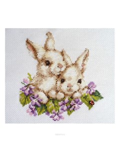Набор для вышивания Крольчата 15х16см 1 11 Alisa