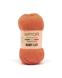 Пряжа для вязания Baby Lux 100г 250м 70254 оранжевый 5 мотков Etrofil