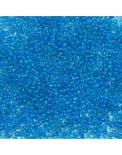 Бисер Astra Craft стекло 11 0 20 г 315 голубой прозрачный с цветным центром 10шт Астра