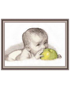 Набор для вышивания Малыш с яблоком Овен