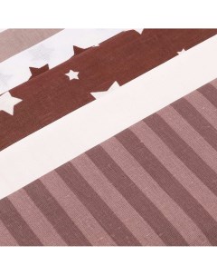 Ткань для рукоделия хлопок размер 50 50 см набор 5 шт коричневый Тейковский хбк
