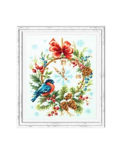 Набор для вышивания Время Рождества 17х22 см Чудесная игла