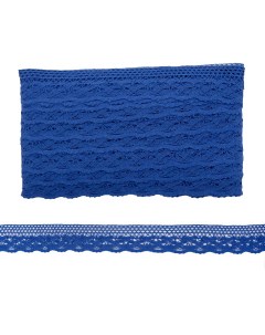 Кружево хлопчатобумажное 33 мм x 2000 см 20 м цвет JD054 синий арт CL 091 Jinfeng thread&ribbon co.