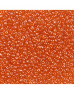 Бисер Astra Craft стекло 11 0 20 г 109В тёмно оранжевый прозрачный глянцевый 10 шт Астра