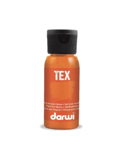 Краска для ткани TEX DA0100050 50 мл 752 оранжевый Darwi