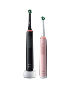 Электрическая зубная щетка Oral B 3900 Duo D505 533 3H розовый черный Braun