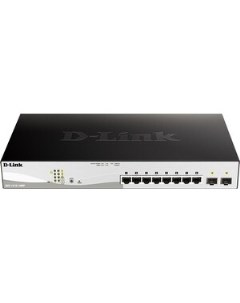 Коммутатор DGS 1210 10MP FL1A 10 портов 8x 1Gbs PoE 2x 1Gbs SFP настраиваемый L2 DGS 1210 10MP FL1A D-link