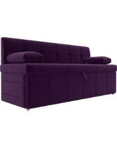 Кухонный диван Лео микровельвет фиолетовый Мебелико