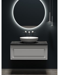 Мебель для ванной Very 100 подвесная столешница black sky Bianco без отверстия под смеситель Sancos