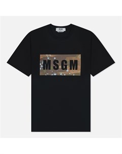 Мужская футболка Box Logo Dripping Regular Msgm