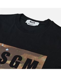 Мужская футболка Box Logo Dripping Regular Msgm