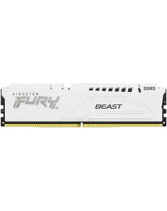 Модуль памяти DIMM 16Gb DDR5 PC48000 6000MHz Fury Beast White KF560C40BW 16 Kingston