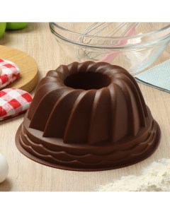 Форма для запекания силикон 23 5х10 5 см круглая шоколад Savory Y4 4963 Daniks