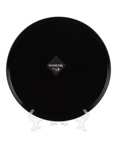 Тарелка обеденная фарфор 27 см круглая Black Gold DM3010 1 Domenik