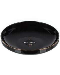Тарелка суповая фарфор 19 см круглая Black Gold DM3012 1 Domenik