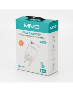 Сетевое зарядное устройство MP 326Q отсутствует 1xUSB 3 А белый Mivo