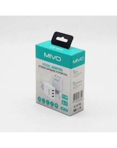 Сетевое зарядное устройство MP 331 3xUSB 3 1 А белый Mivo