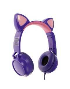 Наушники Game Cat Purple игровые фиолетовый Qumo