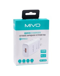 Сетевое зарядное устройство MP 320Q 1xUSB 3 А белый Mivo