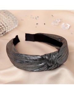 Ободок для волос Престиж 3 см серебро Nobrand