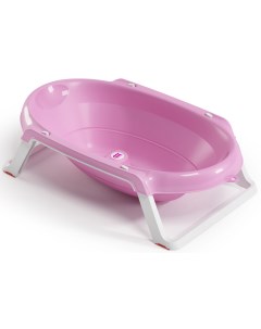 Ванночка для купания складная Onda Slim розовая Ok baby
