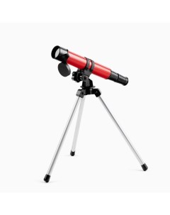 Телескоп настольный 30 кратного увеличения красный Nobrand