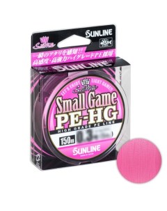 Шнур Small Game PE HG 0 6 10lb 150m Sakura Pink Sunline