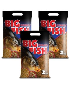 Прикормка рыболовная Bigfish 3 упаковки Dunaev