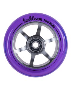 Колесо для самоката X Treme 100 24мм 6S violet transparent Tech team