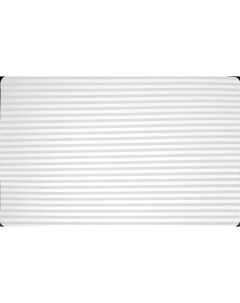Салфетка сервировочная Полосы 26x41 см прямоугольная ПВХ цвет прозрачный белый Nobrand