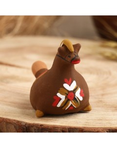 Сувенир Свистулька конь Каргопольская игрушка